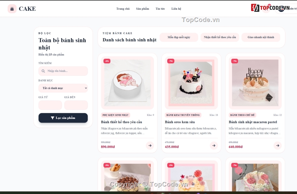 bánh sinh nhật,bán bánh,bán